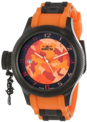 Invicta Women's 11358 Russian Diver Orange Camouflage Dial Orange Polyurethane Watch