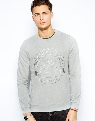 ASOS Sweatshirt With Embroided NYC
