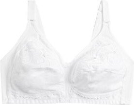 M's Total Support Embroidered Full Cup Bra B-G