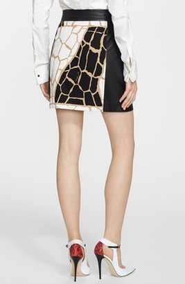 Rachel Zoe 'Shane' Giraffe Print Miniskirt