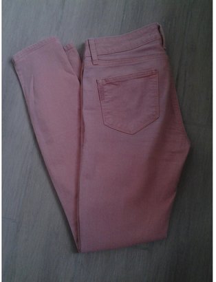 Paige Pink Cotton/elasthane Jeans