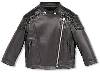 Gucci Infant's Mixed-Media Leather Biker Jacket