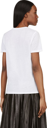 Christopher Kane White 'Petal' Appliqué T-Shirt