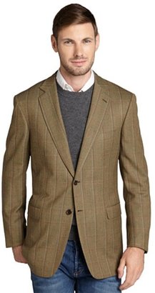 Brioni brown wool plaid jacket
