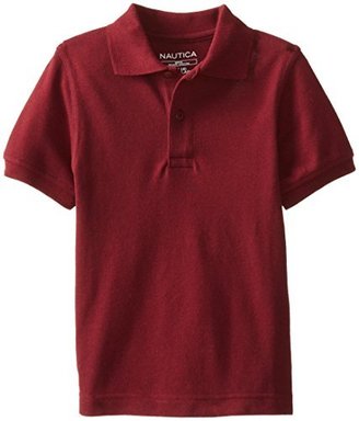 Nautica Little Boys' Uniform Short Sleeve Pique Polo Shirt