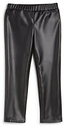 Milly Minis Toddler's & Little Girl's Faux Leather Combo Leggings