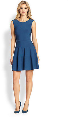 Issa Stretch Knit Fit-and-Flare Dress