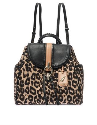 Diane von Furstenberg Sutra leopard-jacquard backpack