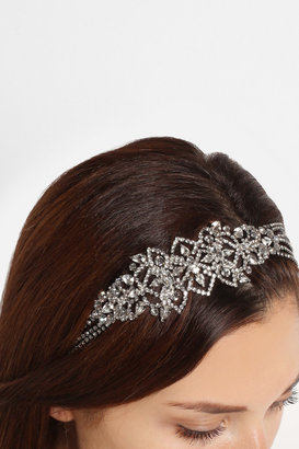 Jennifer Behr Alexandria silver-tone Swarovski crystal headband