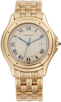 Cartier 18K Yellow Gold Round Panthere Watch, 30mm