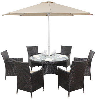 Houseology Port Royal Luxe Round Dining 6 Seat Garden Set