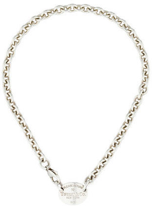 Tiffany & Co. Oval Tag Necklace