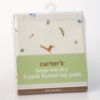 Carter's keep-me-dry 3-pk. flannel lap pads