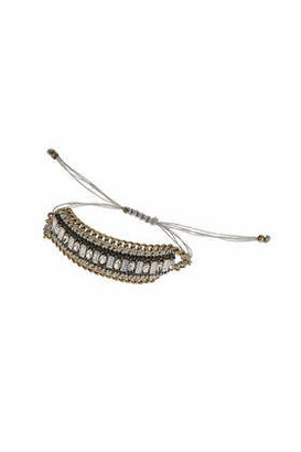 Topshop Womens Premium Cord Bracelet - Grey