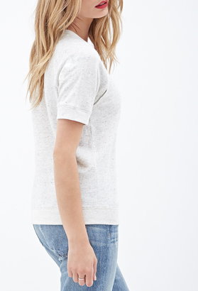 Forever 21 Contemporary Heathered French Terry Shirt