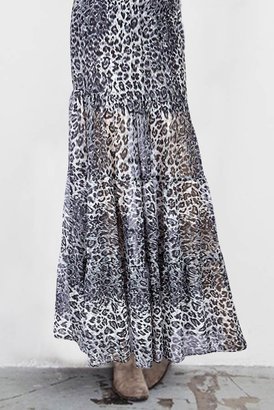 Blu Moon Almost Famous Skirt in Black Leopard