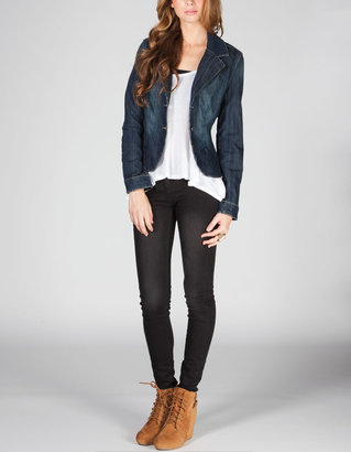 YMI Jeanswear Womens Denim Blazer