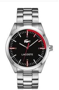 Lacoste Black Dial With Stainless Steel Case And Stainless Steel Bracelet Mens Watch