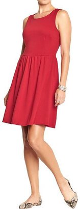Old Navy Women's Fit & Flare Ponte Tank Dresses
