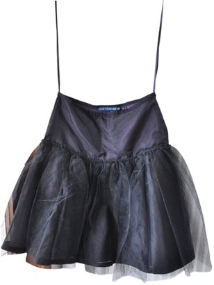 Polo Ralph Lauren Black Silk Skirt