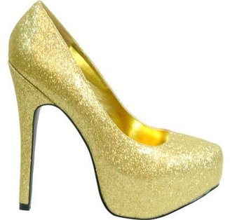 The Highest Heel Women's Kissable-11  Glitter Polyurethane