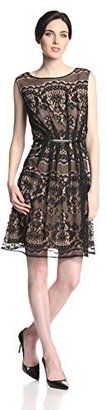 Adrianna Papell Women's Romantic Lace A-Line Dress