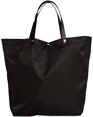 MANGO Nylon Saffiano Effect Shopper Bag