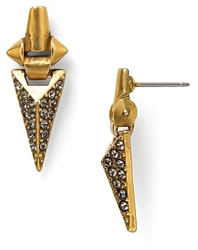 Sam Edelman Small Pave Geometric Earrings