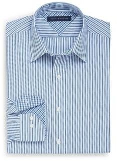 Tommy Hilfiger Men's Wrinkle-resistant Striped Dress Shirt