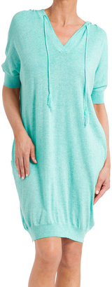 Minnie Rose Cotton Beach Dress with Hood in Pool