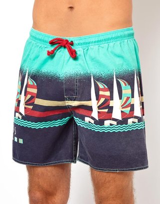The Critical Slide Society Vacation Swimshort 16 - Blue