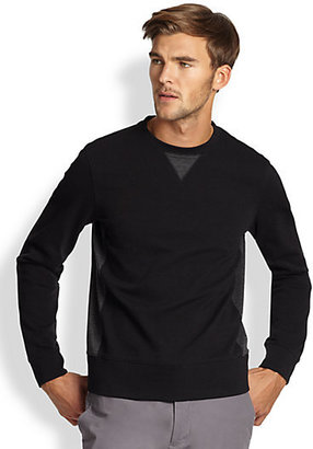 Saks Fifth Avenue Modern-Fit Contrast Panel Sweatshirt