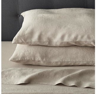 Crate & Barrel Lino Flax Linen Full Fitted Sheet