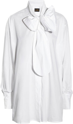 Vivienne Westwood Pussy-bow stretch-cotton shirt