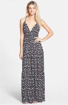 T-Bags 2073 Tbags Los Angeles Braid Back Jersey Maxi Dress