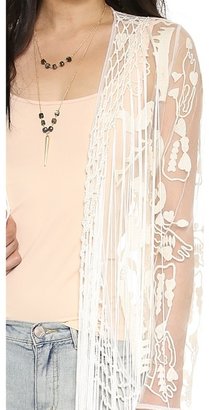 Free People Embroidered Robe