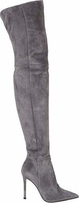 Gianvito Rossi Women's Dree Suede Over-The-Knee Boots - Gray