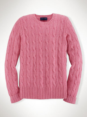 Ralph Lauren Cabled Cashmere Sweater