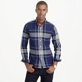 J.Crew Thomas Mason® for flannel shirt in midnight plaid