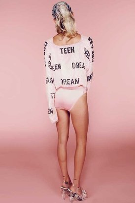 Wildfox Couture Teen Dream Billy Crop in Bel Air Pink