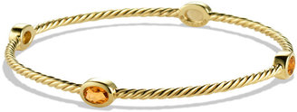 David Yurman Color Classics Four-Station Bangle with Citrine in Gold