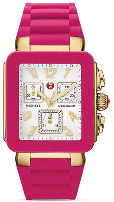 Michele Park Jelly Bean Pink Watch, 33mm