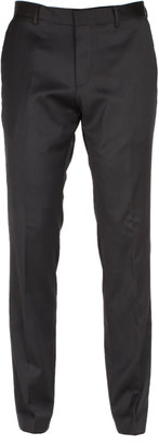 BOSS Genesis 2 Black Virgin Wool Blend Tapered Fit Trousers