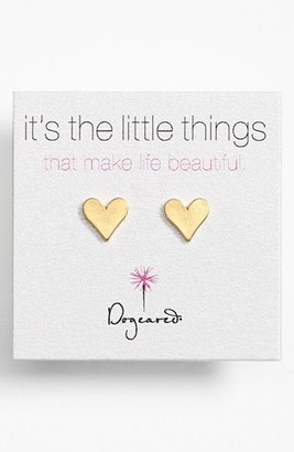 Dogeared 'It's the Little Things' Heart Stud Earrings