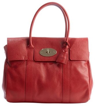 Mulberry poppy red leather 'Bayswater' top handle satchel