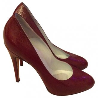 Brian Atwood Red Leather Heels
