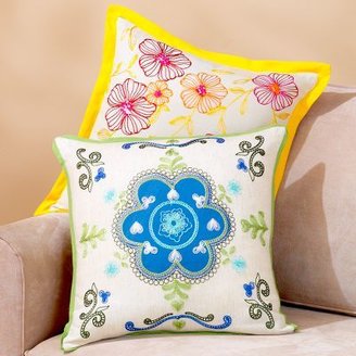 Floral Embroidered Toss Pillows