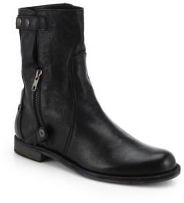 Ld Tuttle The Strike Mid-Calf Leather Moto Boots