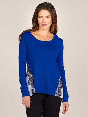 Katherine Barclay Lace Detail Sweater