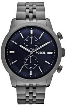 Fossil Men's gunmetal stainless steel bracelet watch